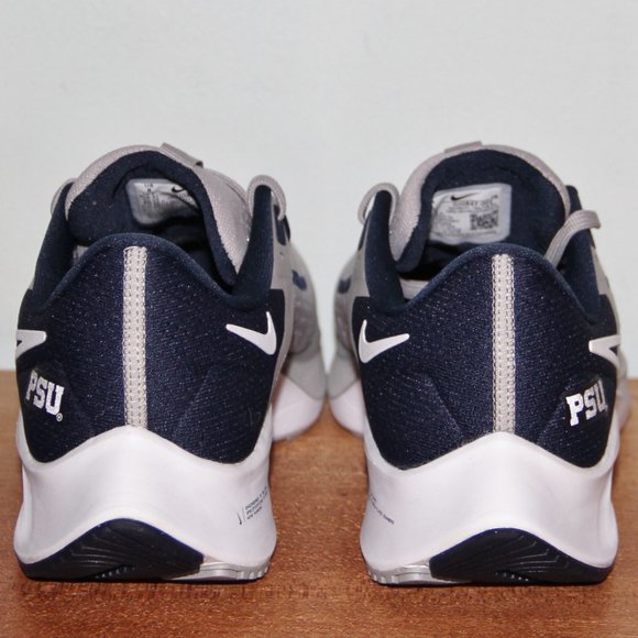 Nike Air Zoom Pegasus 38 Penn State Mens 8 PSU Nittany Lions Grey - Picture 5 of 8